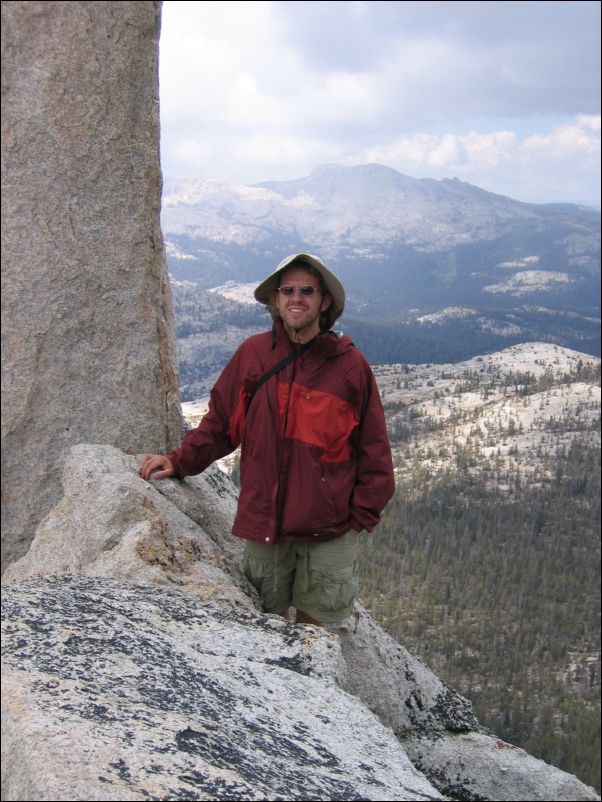 2005-09-09 Cathedral Peak (28) Henrich next to Eichhorn